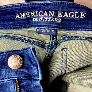 AMERICAN EAGLE OUTFITTERS SUPER STRETCH X SUPER LOW JEGGING WOMEN’S Sz2 Regular